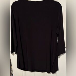 Sympli Black Women's Scoop-Neck Tunic